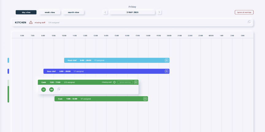 Calendar mockup