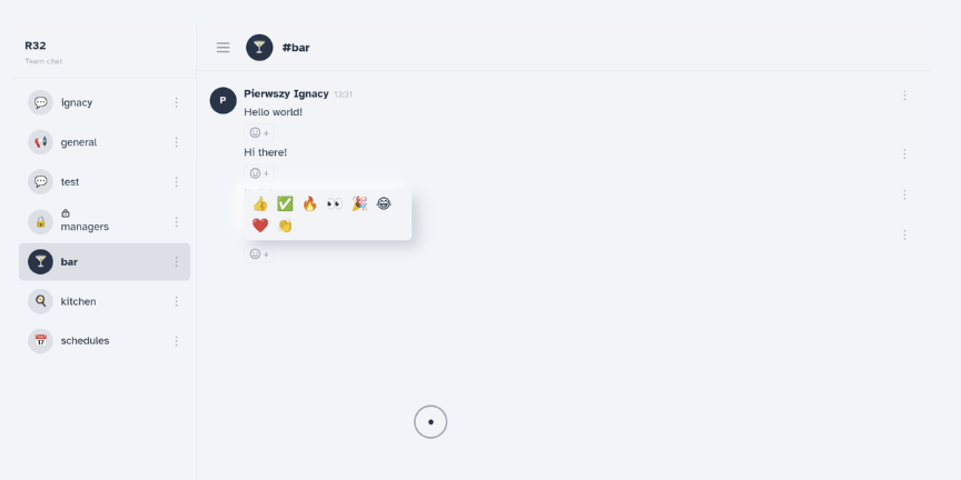 Live chat mockup